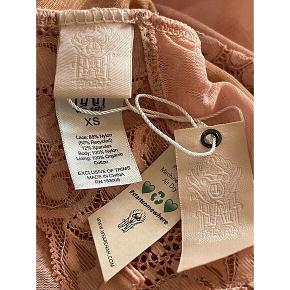 We are HAH Cheap and Cheerful Bodysuit Copper Rose Size XS NWT - Picture 8 of 8